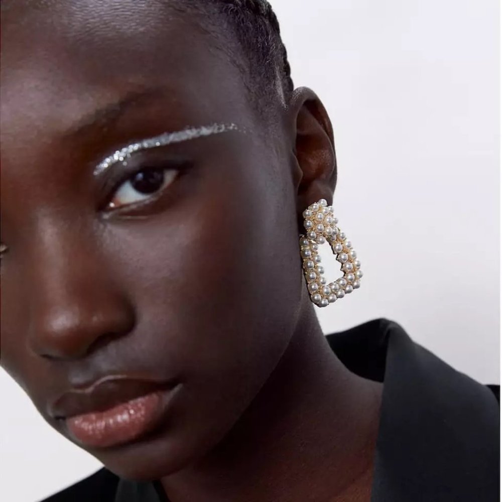 Taryn Simulated Pearl Drop Earrings